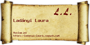 Ladányi Laura névjegykártya