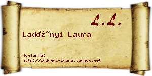 Ladányi Laura névjegykártya